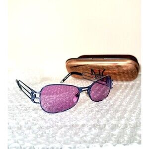JPG Vintage Sunglasses by Jean Paul Gaultier  58-5107 BLUE Purple NEW w/ Case!